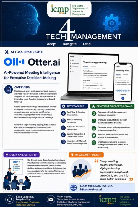Otter.ai – AI-Powered Meeting Intelligence for Executive Decision-Making