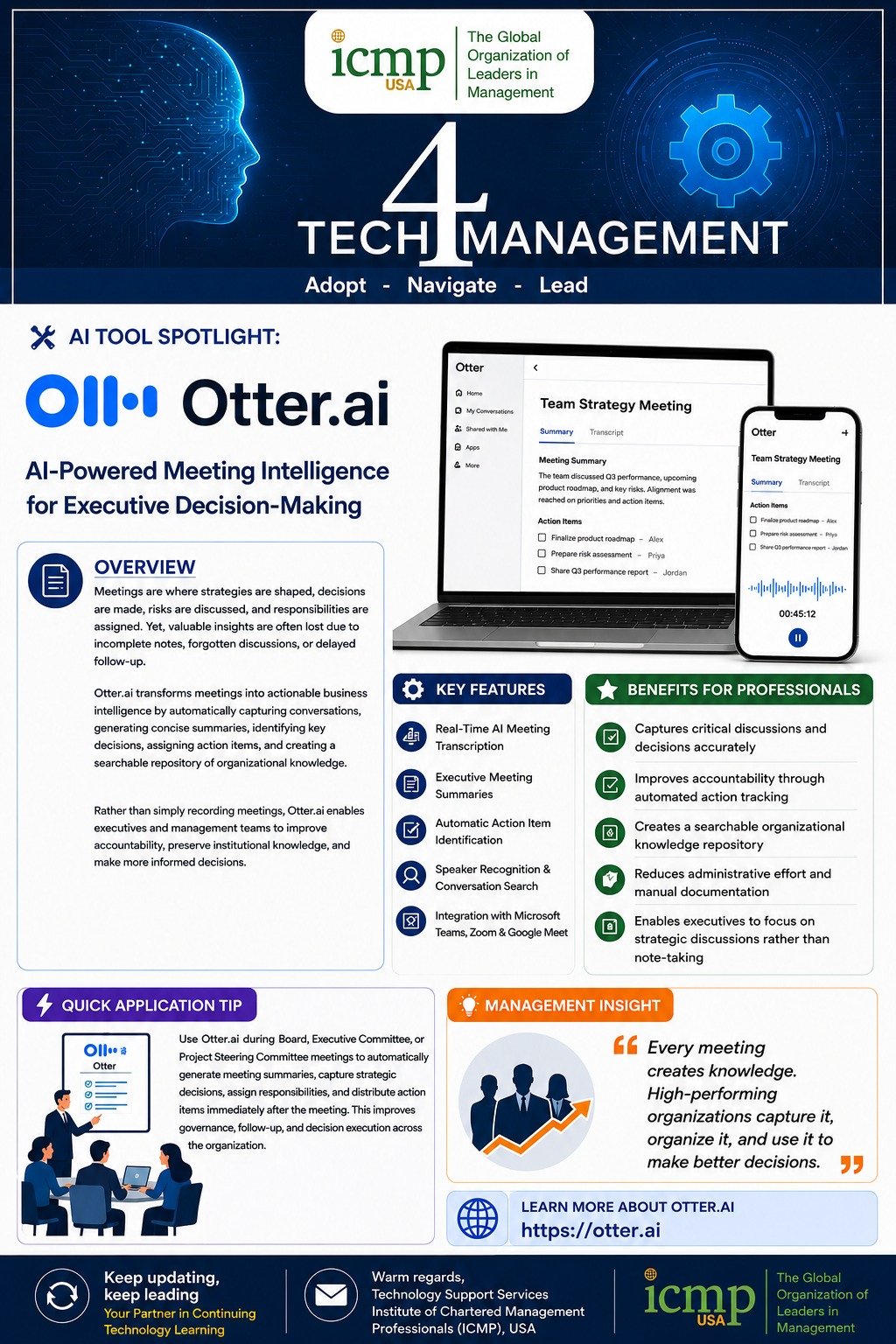 Otter.ai – AI-Powered Meeting Intelligence for Executive Decision-Making